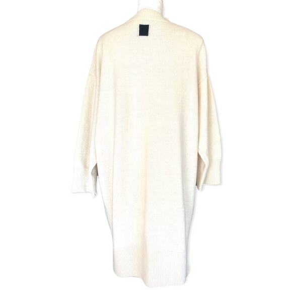 Cavour Roma Oversized Lettering Wool Blend Tunic Sweater Dress - Picture 5 of 8